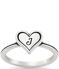 James Avery Delicate Heart Initial Ring