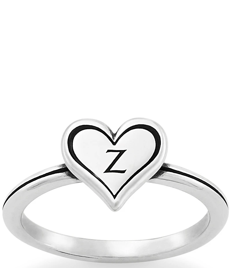 James Avery Delicate Heart Initial Ring