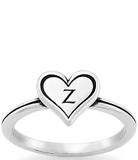 James Avery Delicate Heart Initial Ring