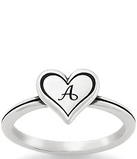 James Avery Delicate Heart Initial Ring