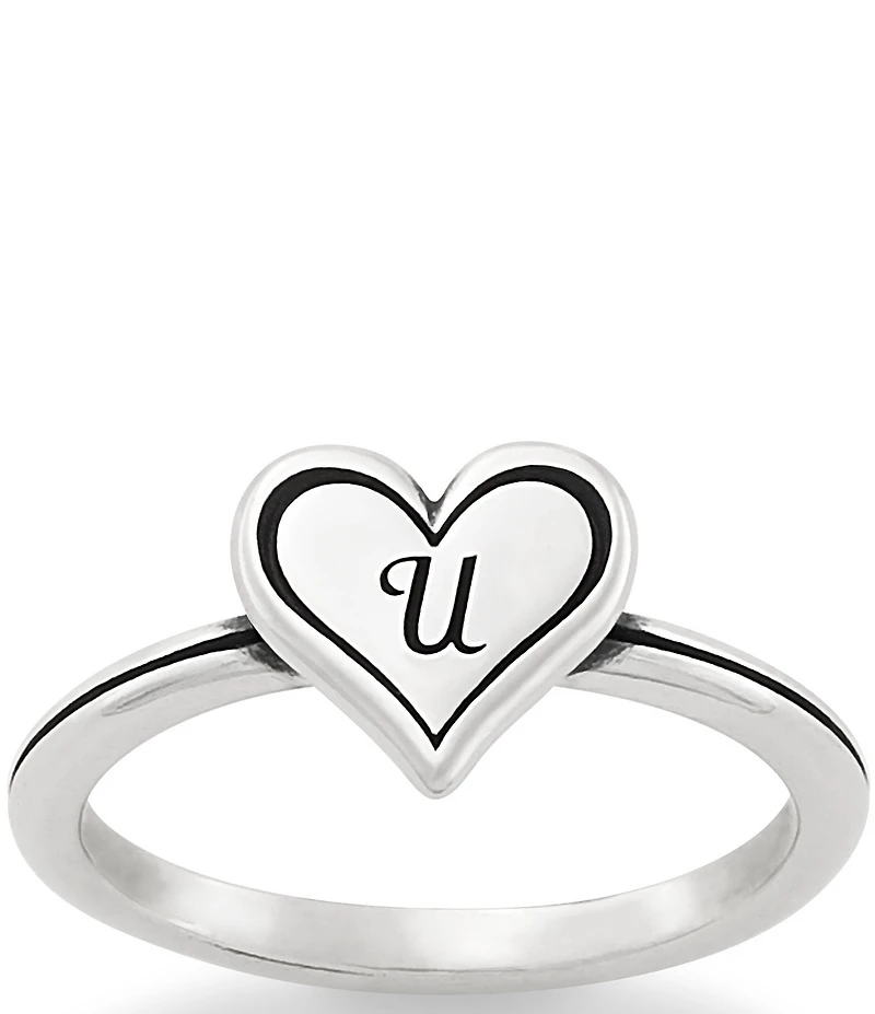 James Avery Delicate Heart Initial Ring