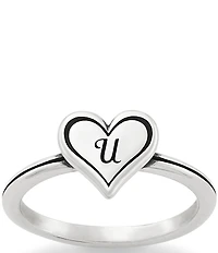 James Avery Delicate Heart Initial Ring