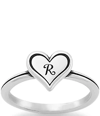 James Avery Delicate Heart Initial Ring