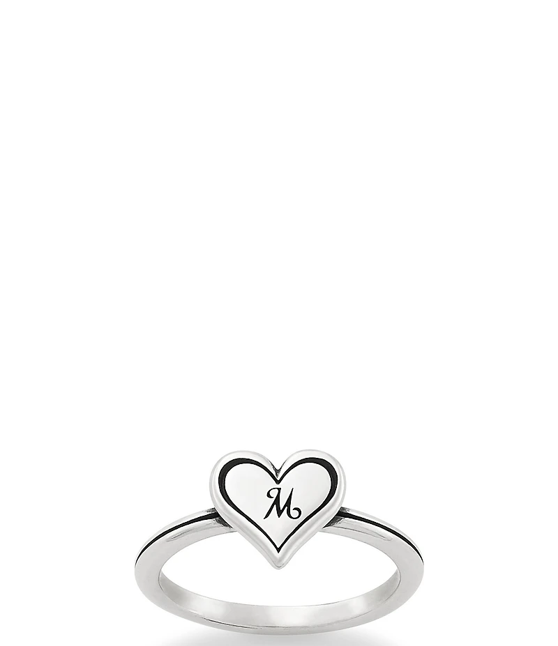 James Avery Delicate Heart Initial Ring