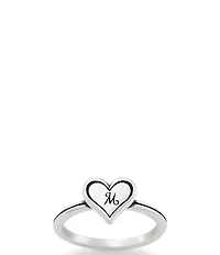 James Avery Delicate Heart Initial Ring