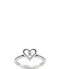 James Avery Delicate Heart Initial Ring