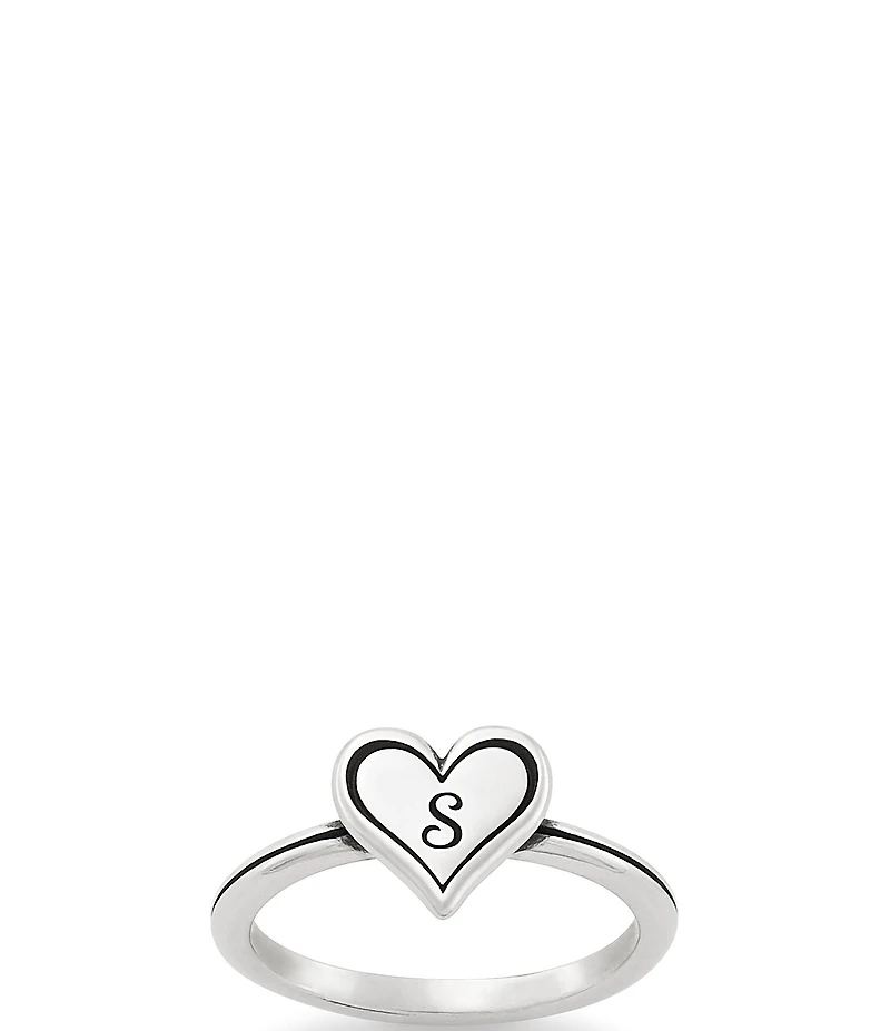 James Avery Delicate Heart Initial Ring