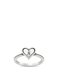 James Avery Delicate Heart Initial Ring