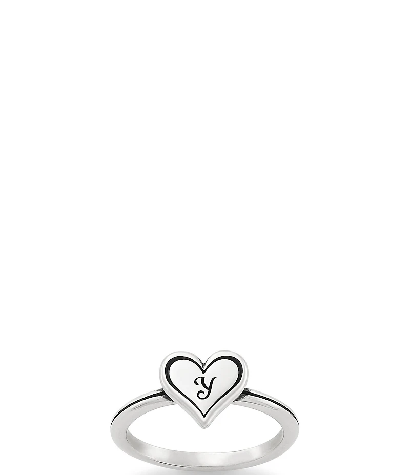 James Avery Delicate Heart Initial Ring