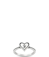 James Avery Delicate Heart Initial Ring