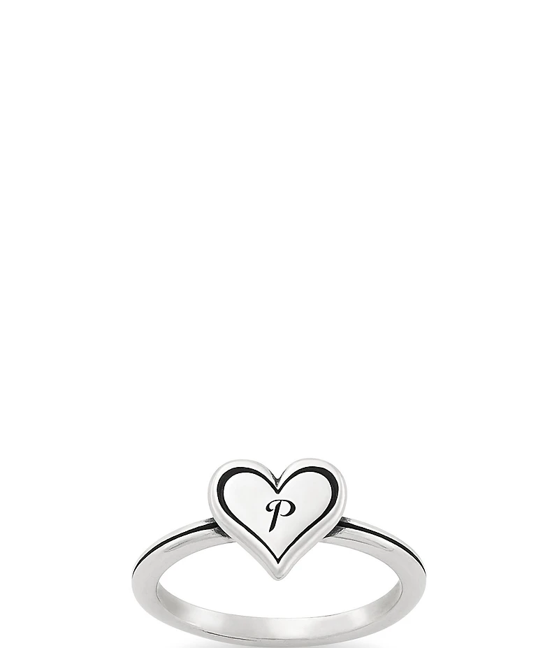 James Avery Delicate Heart Initial Ring