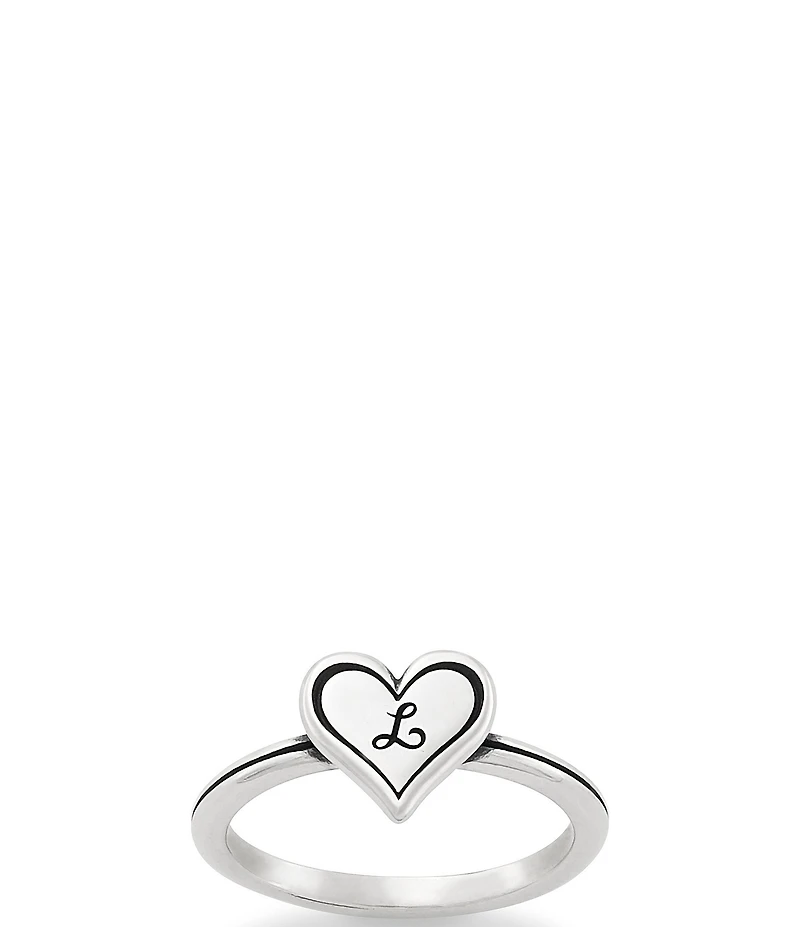 James Avery Delicate Heart Initial Ring