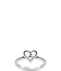 James Avery Delicate Heart Initial Ring