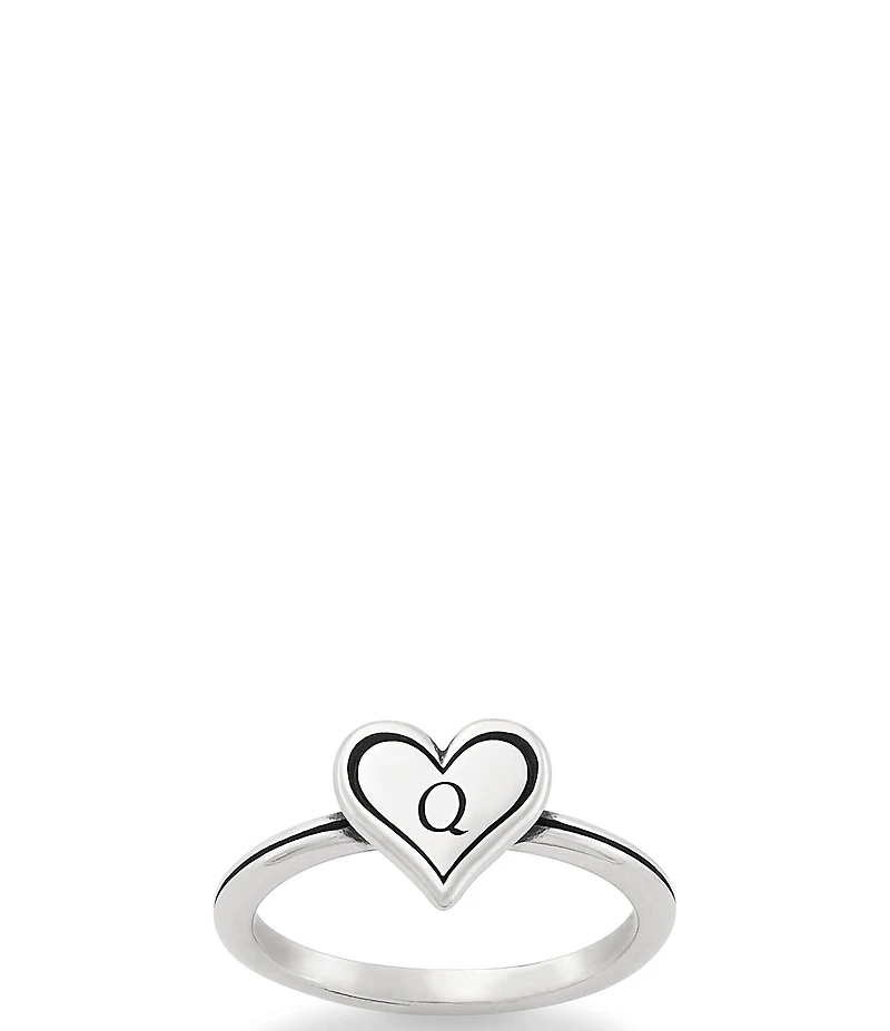 James Avery Delicate Heart Initial Ring