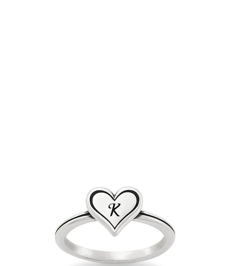 James Avery Delicate Heart Initial Ring