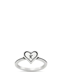 James Avery Delicate Heart Initial Ring