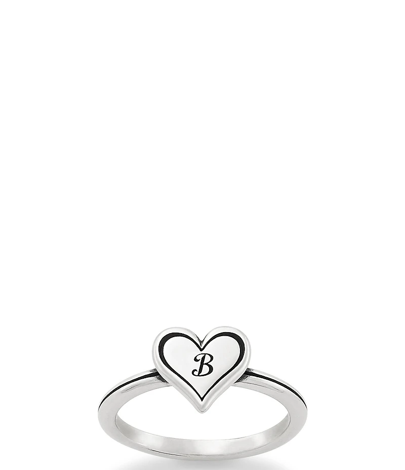 James Avery Delicate Heart Initial Ring