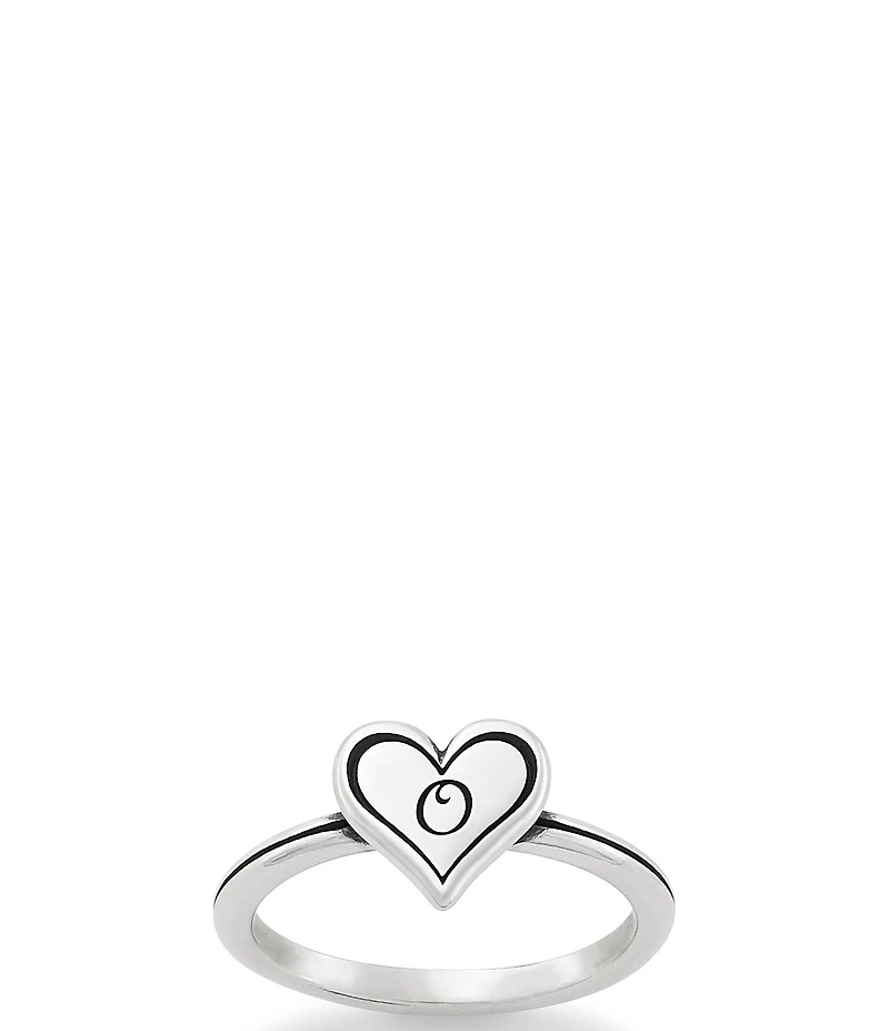 James Avery Delicate Heart Initial Ring