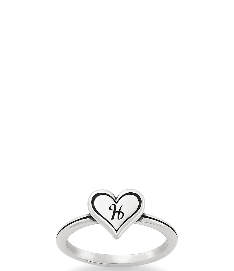 James Avery Delicate Heart Initial Ring