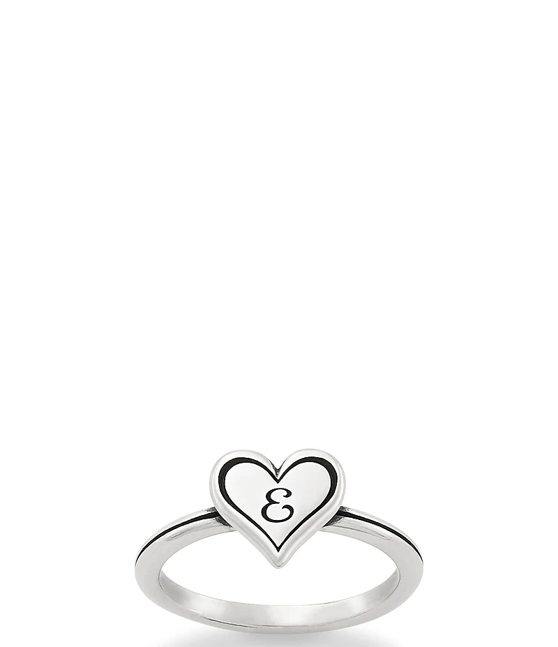 James Avery Delicate Heart Initial Ring
