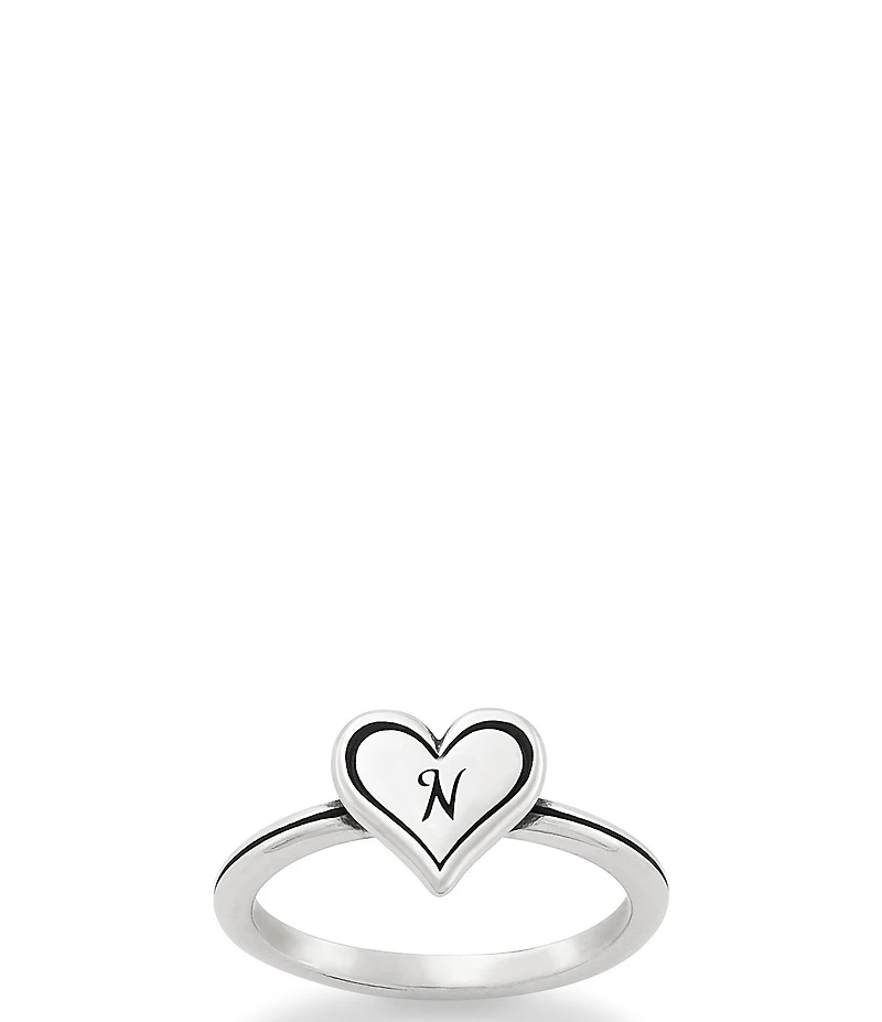 James Avery Delicate Heart Initial Ring