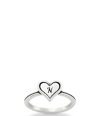 James Avery Delicate Heart Initial Ring