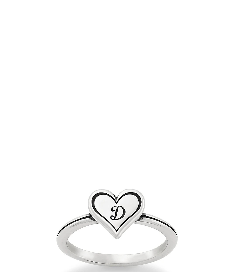 James Avery Delicate Heart Initial Ring
