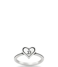 James Avery Delicate Heart Initial Ring