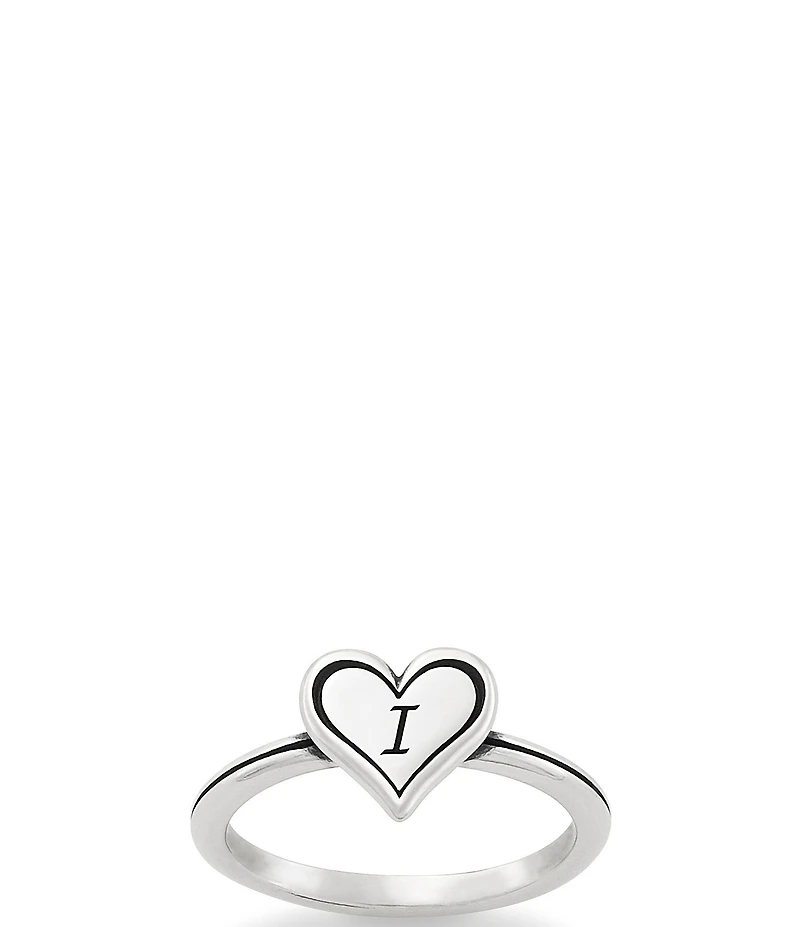 James Avery Delicate Heart Initial Ring