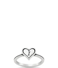 James Avery Delicate Heart Initial Ring