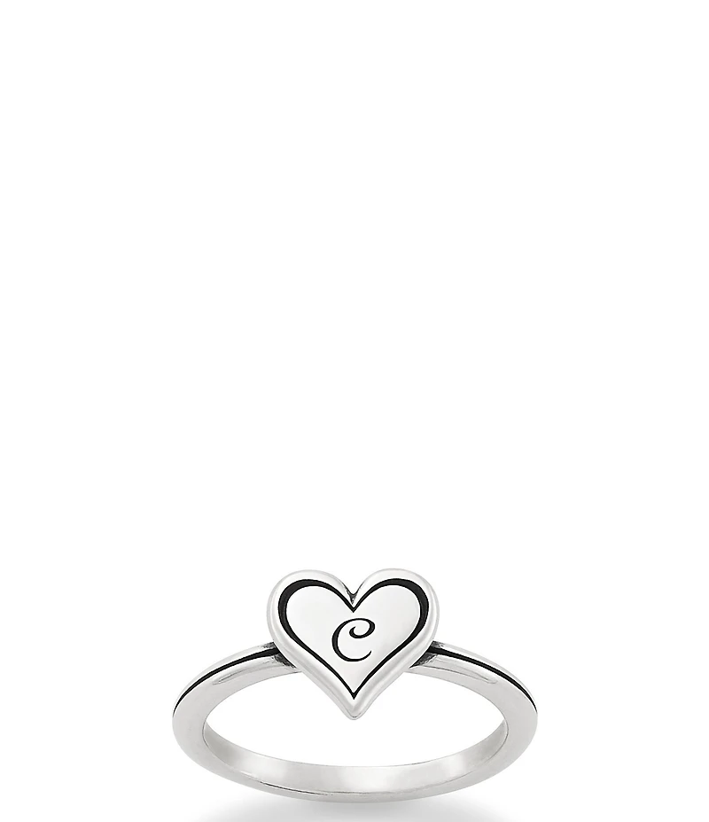 James Avery Delicate Heart Initial Ring