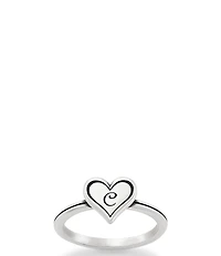 James Avery Delicate Heart Initial Ring