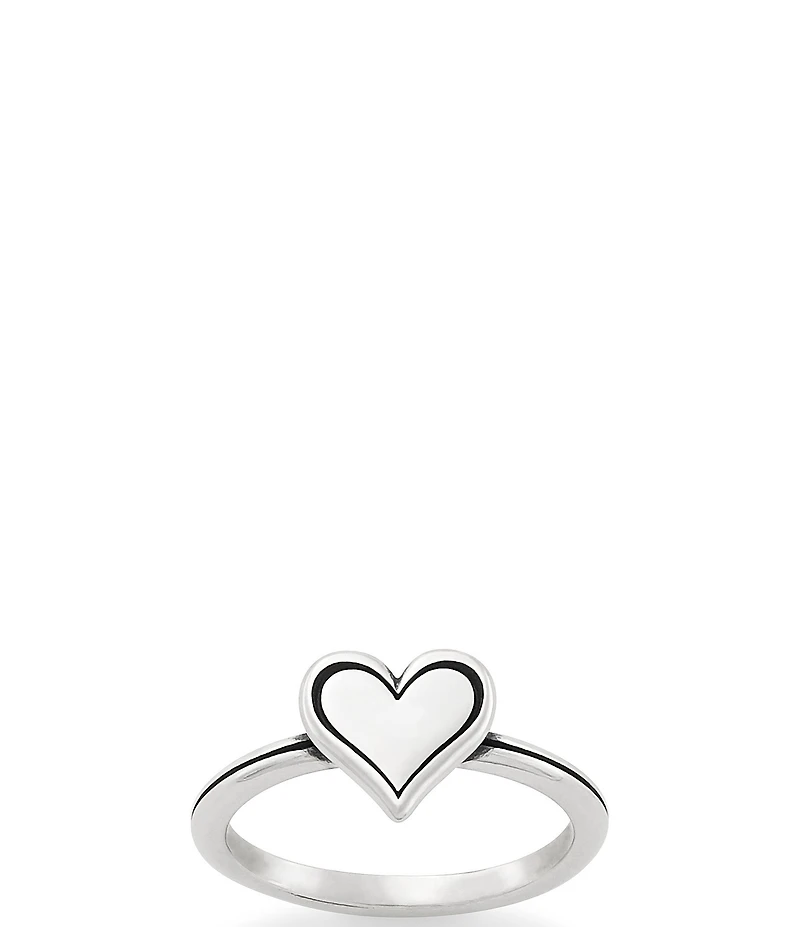James Avery Delicate Heart Initial Ring