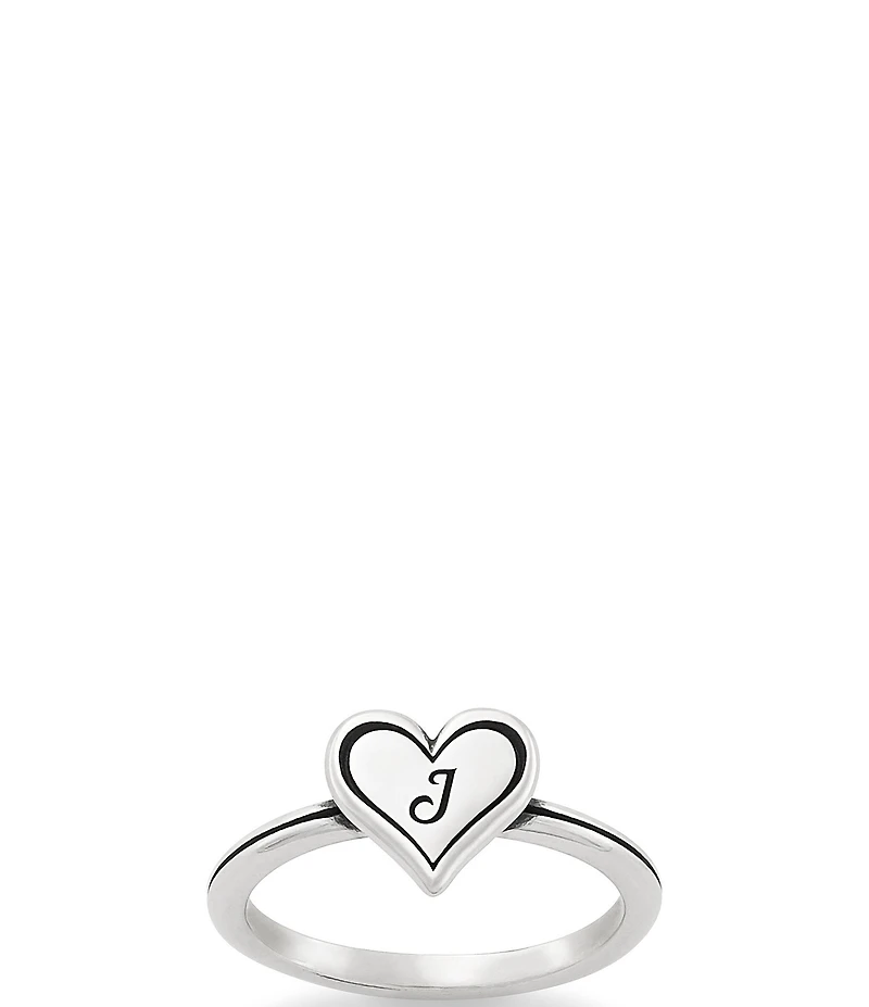 James Avery Delicate Heart Initial Ring