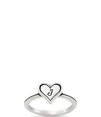 James Avery Delicate Heart Initial Ring