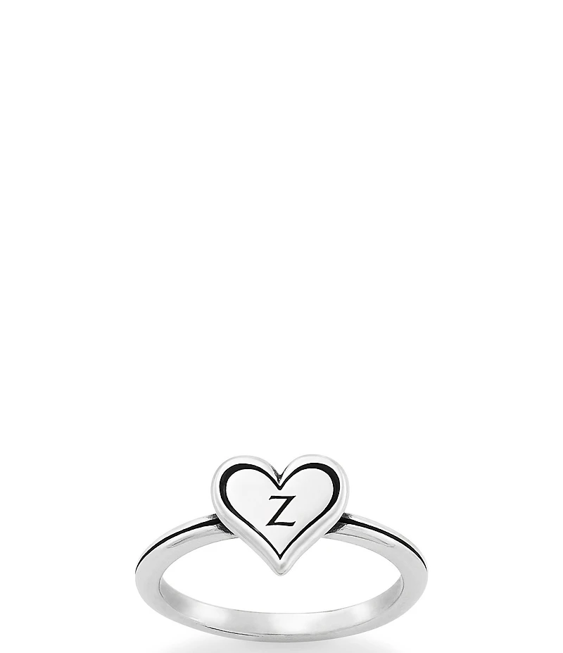 James Avery Delicate Heart Initial Ring