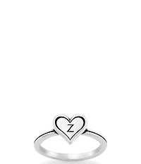 James Avery Delicate Heart Initial Ring