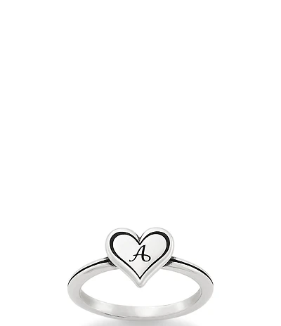 James Avery Delicate Heart Initial Ring