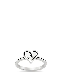 James Avery Delicate Heart Initial Ring