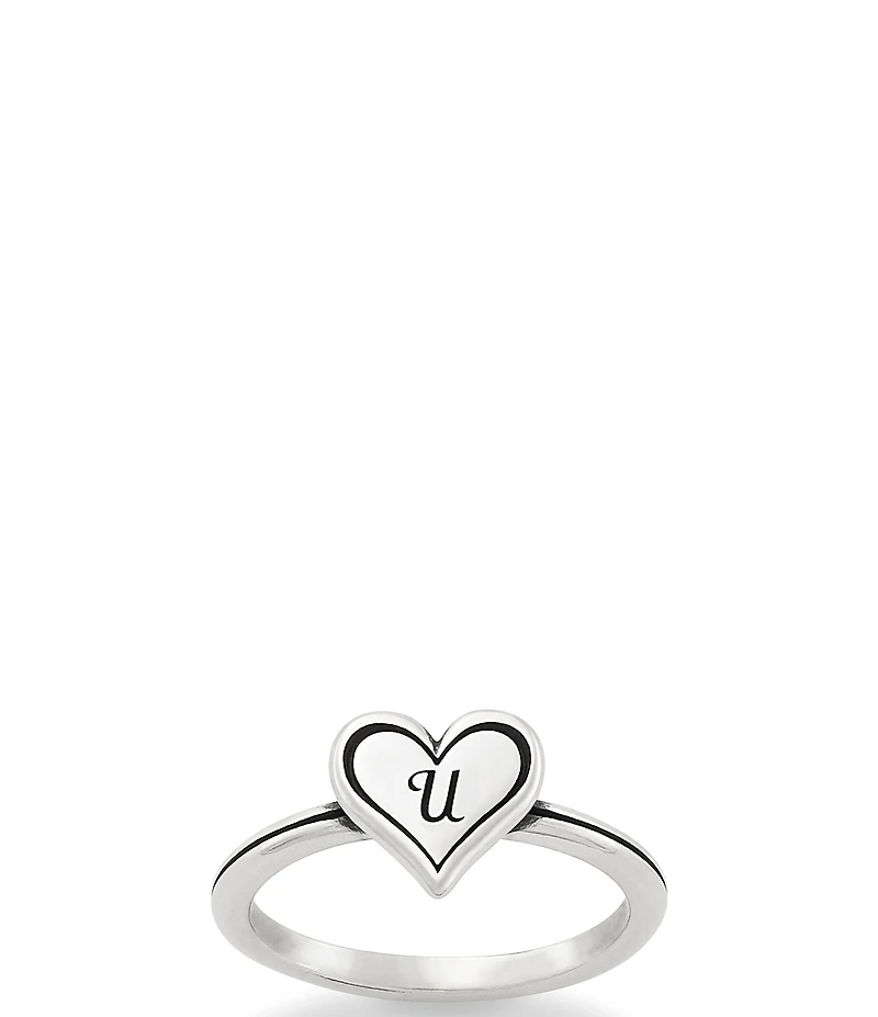 James Avery Delicate Heart Initial Ring