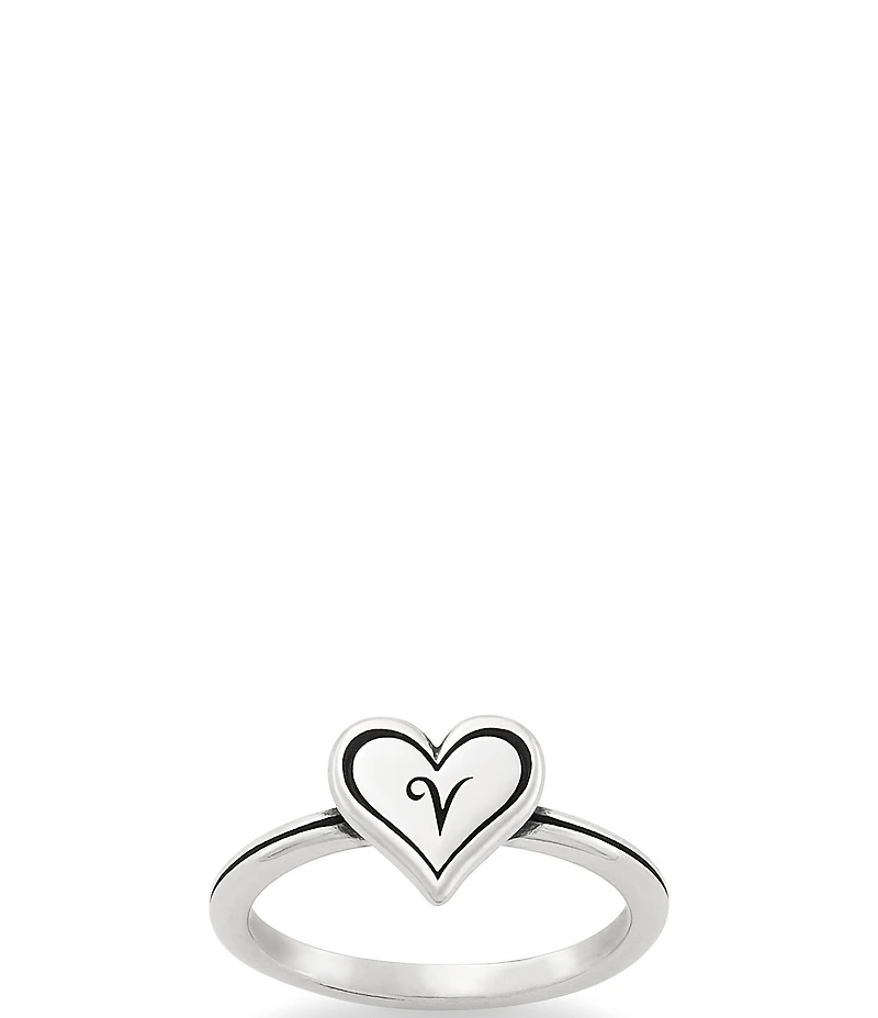 James Avery Delicate Heart Initial Ring