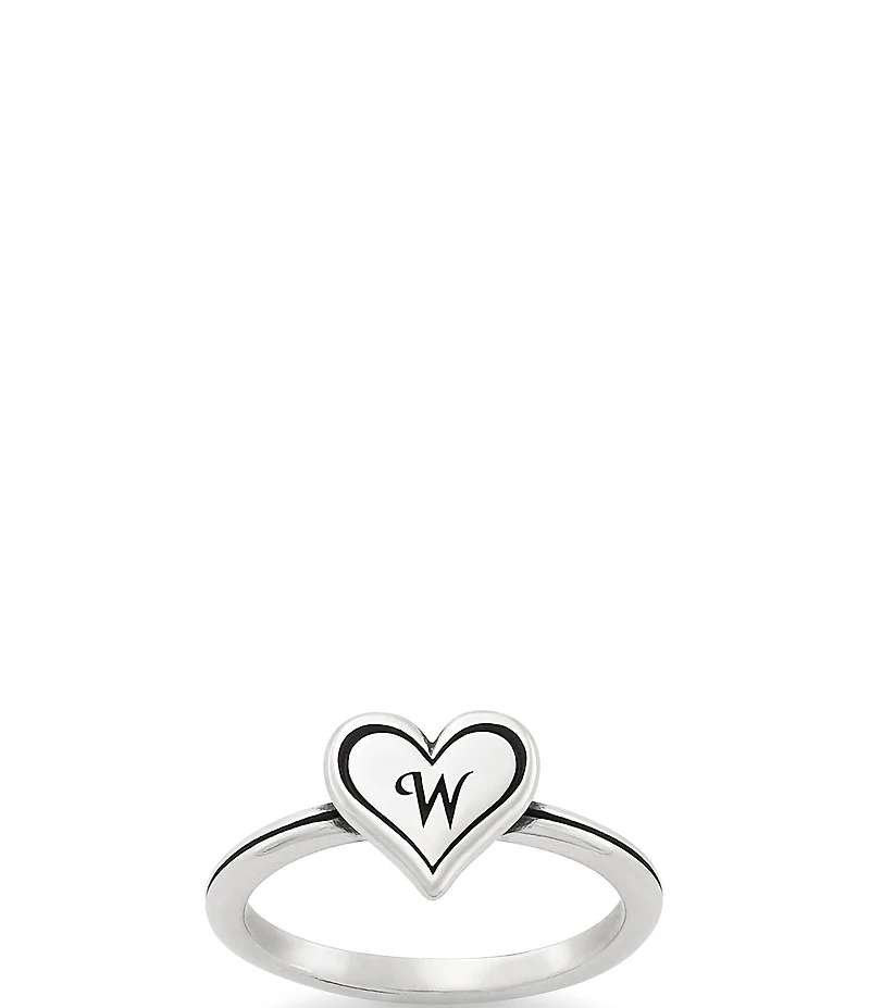 James Avery Delicate Heart Initial Ring