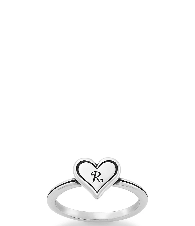 James Avery Delicate Heart Initial Ring