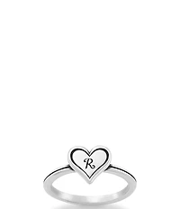 James Avery Delicate Heart Initial Ring