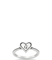 James Avery Delicate Heart Initial Ring