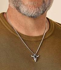 James Avery Desert Rose Pendant with Black Onyx