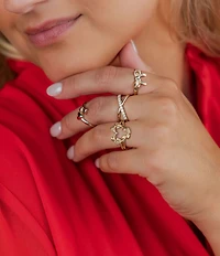 James Avery Diamond Pave Crossed Ring