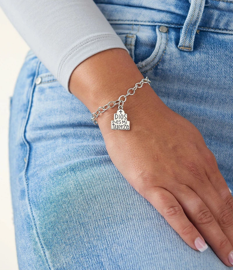 James Avery Dios Es Mi Fuerza Charm