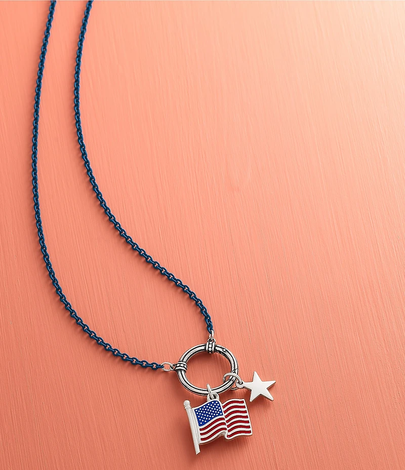 James Avery Enamel American Flag Charm
