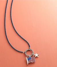 James Avery Enamel American Flag Charm